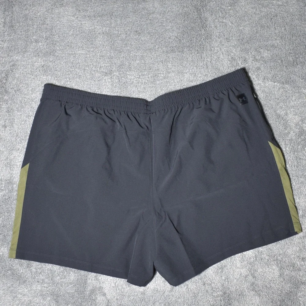 Under Armour Project Rock Ultimate 5" Shorts Men's 2XL Black Marine OD Green NWT - Picture 2 of 11